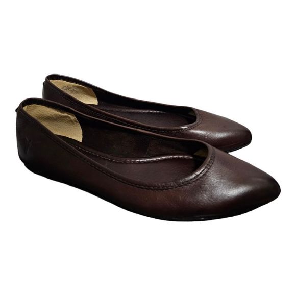 SOLD!! FRYE "Regina" Leather Ballet Flats - Size 10 - Picture 1 of 9